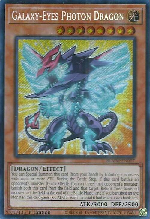 BLMM-EN007 - Galaxy-Eyes Photon Dragon - Starlight Rare - Battles of Legend: Monster Mayhem