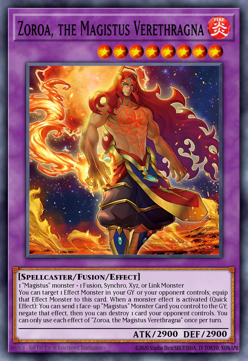 BLMM-EN045 - Zoroa, the Magistus Verethragna - Secret Rare - Battles of Legend: Monster Mayhem