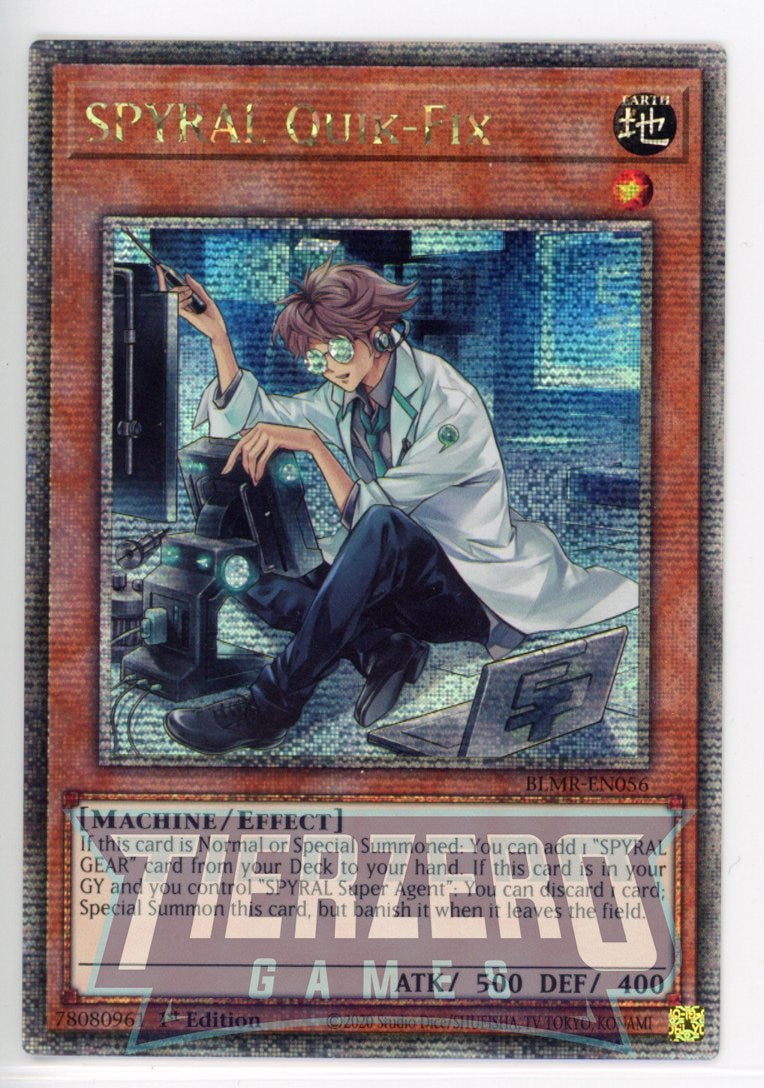 BLMR-EN056 - SPYRAL Quik-Fix - Quarter Century Secret Rare - Effect Mo BLMR-EN056 - SPYRAL Quik-Fix - Quarter Century Secret Rare - Effect Mo