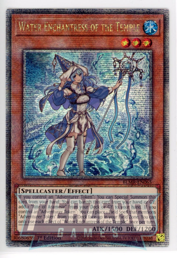 BLMR-EN065 - Water Enchantress of the Temple - Quarter Century Secret Rare - Effect Monster - Battles of Legend Monstrous Revenge