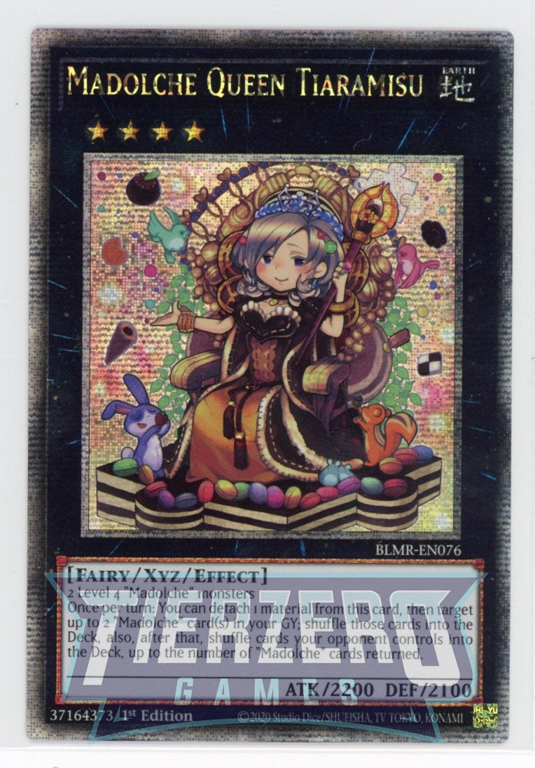 BLMR-EN076 - Madolche Queen Tiaramisu - Quarter Century Secret Rare - BLMR-EN076 - Madolche Queen Tiaramisu - Quarter Century Secret Rare -