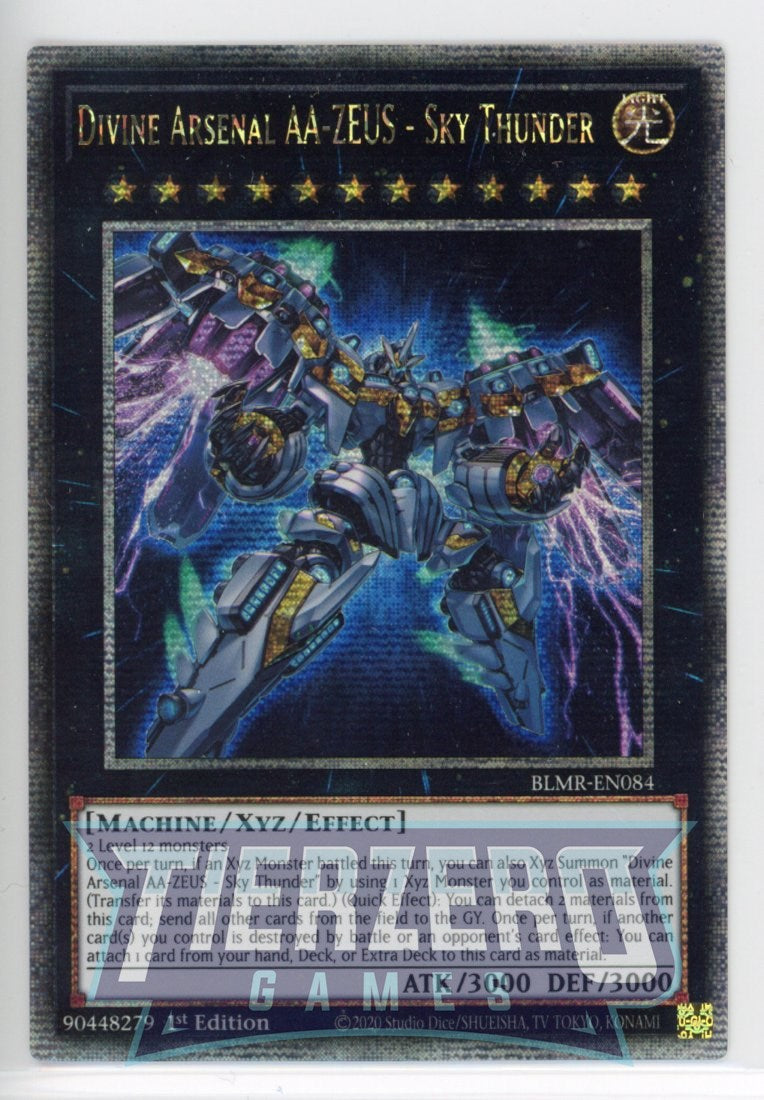 BLMR-EN084 - Divine Arsenal AA-ZEUS - Sky Thunder - Quarter Century Secret Rare - Effect Xyz Monster - Battles of Legend Monstrous Revenge AMERICAN PRINT