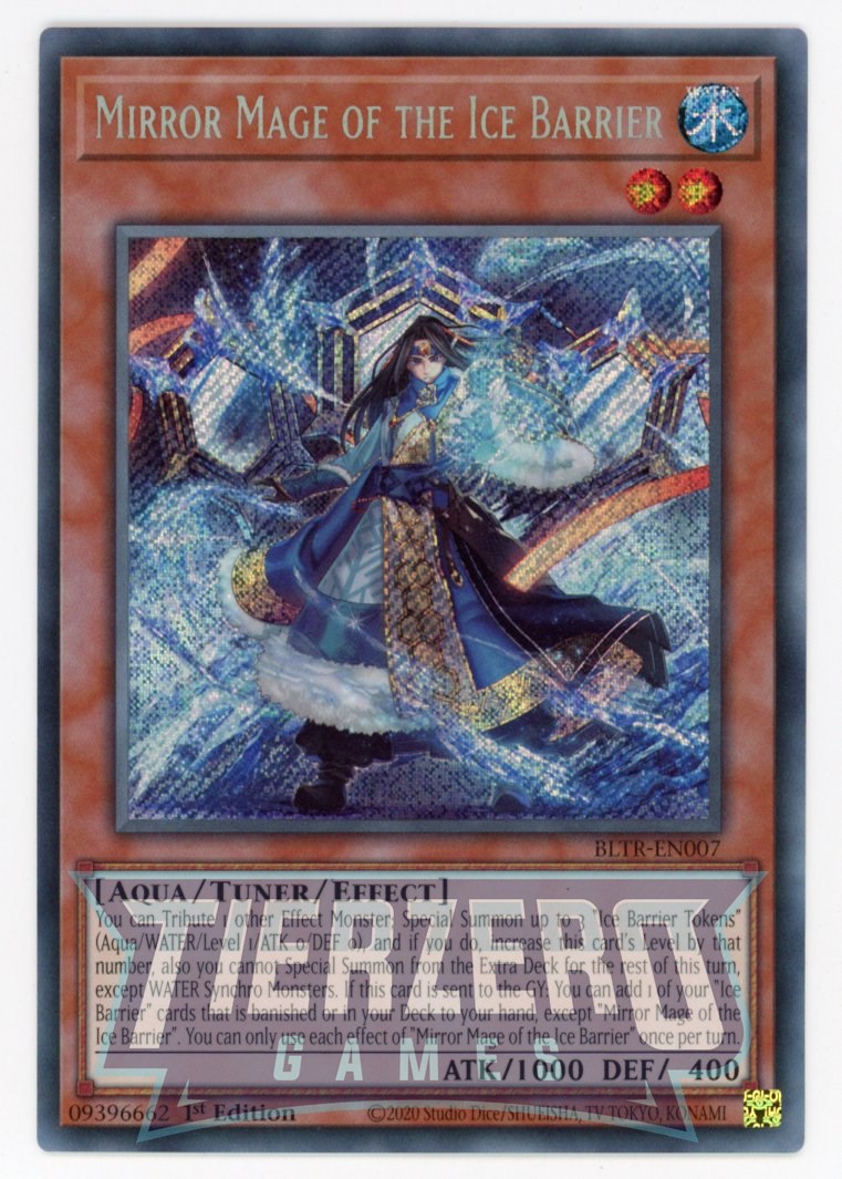 BLTR-EN007 - Mirror Mage of the Ice Barrier - Secret Rare - Effect Tun BLTR-EN007 - Mirror Mage of the Ice Barrier - Secret Rare - Effect Tun