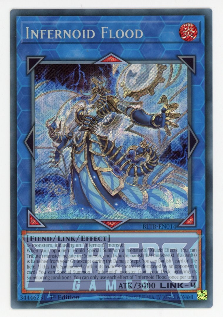 fiend link monsters BLTR-EN014 - Infernoid Flood - Secret Rare - Effect Link Monster