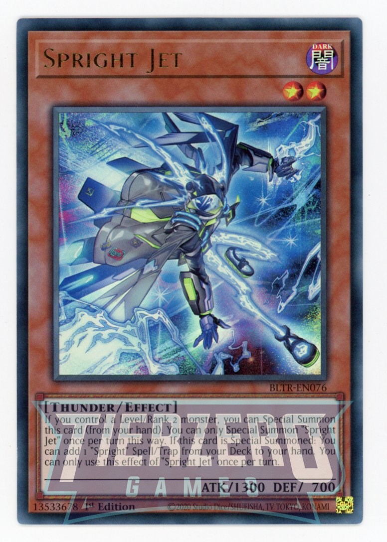 BLTR-EN076 - Spright Jet - Ultra Rare - Effect Monster - Battles of Legend Terminal Revenge