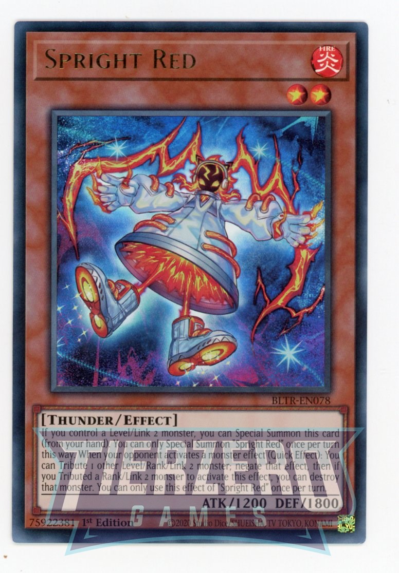 BLTR-EN078 - Spright Red - Ultra Rare - Effect Monster - Battles of Legend Terminal Revenge