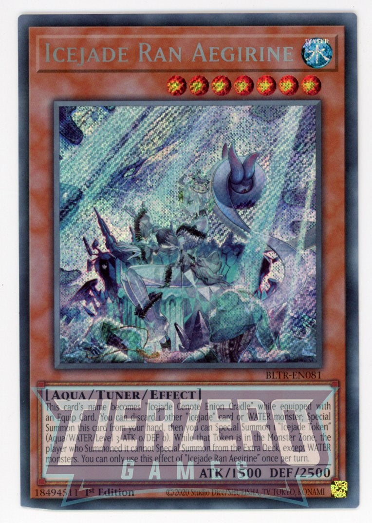 BLTR-EN081 - Icejade Ran Aegirine - Secret Rare - Effect Tuner monster - Battles of Legend Terminal Revenge