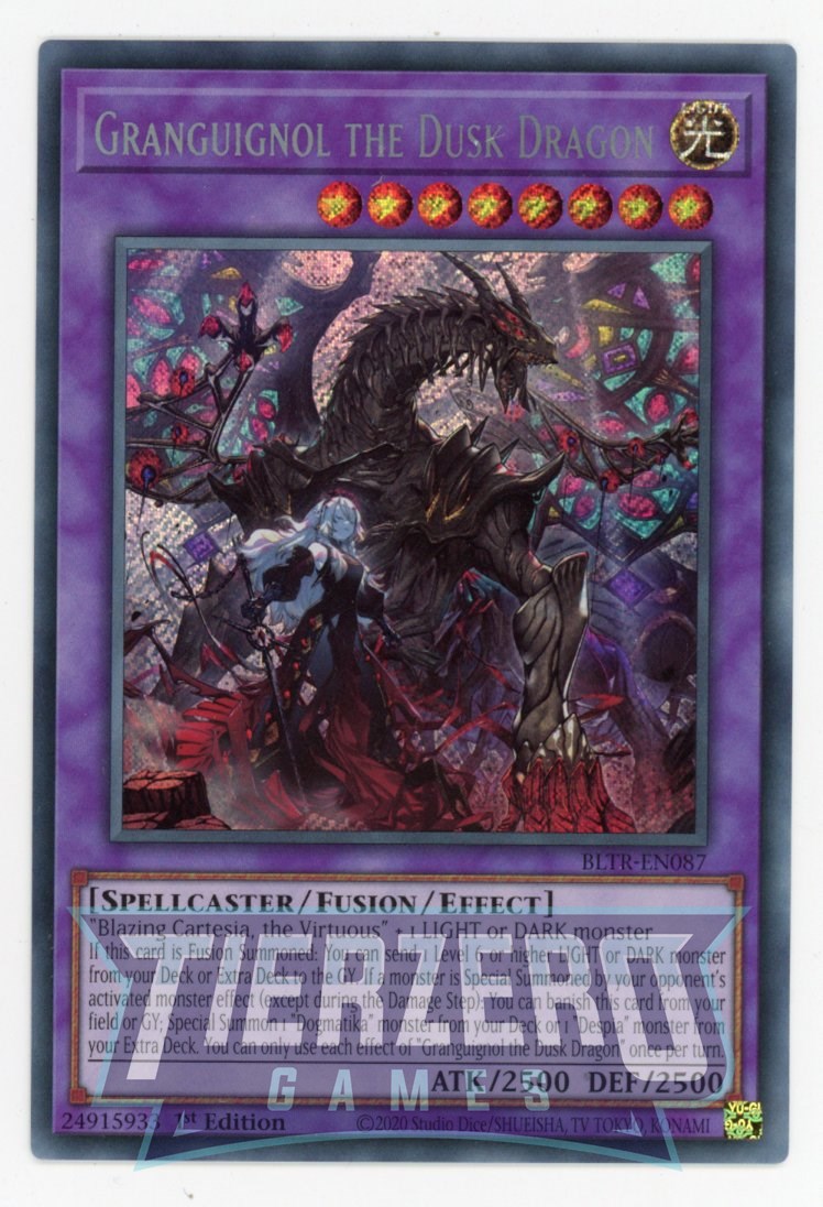 BLTR-EN087 - Granguignol the Dusk Dragon - Secret Rare - Effect Fusion Monster - Battles of Legend Terminal Revenge