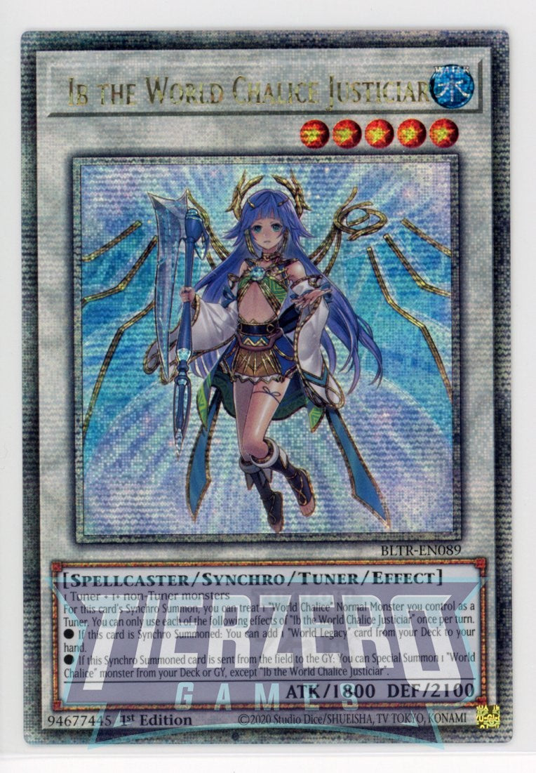 BLTR-EN089 - Ib the World Chalice Justiciar - Quarter Century Secret R BLTR-EN089 - Ib the World Chalice Justiciar - Quarter Century Secret R