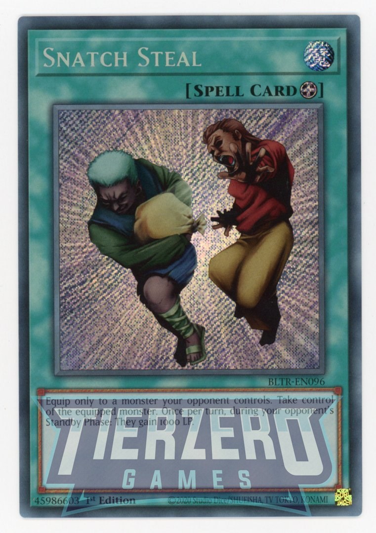 BLTR-EN096 - Snatch Steal - Secret Rare - Equip Spell - Battles of Leg BLTR-EN096 - Snatch Steal - Secret Rare - Equip Spell - Battles of Leg