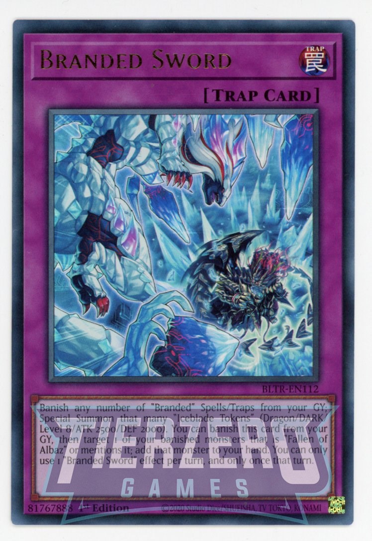 BLTR-EN112 - Branded Sword - Ultra Rare - Normal Trap - Battles of Legend Terminal Revenge
