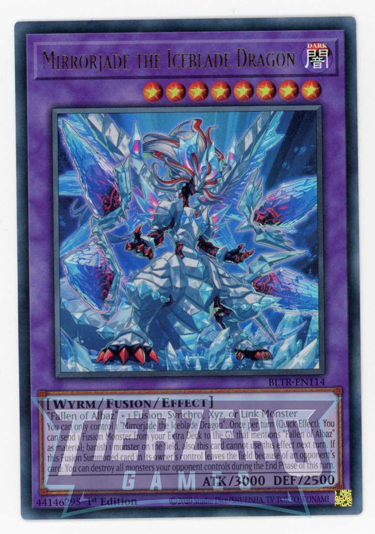 BLTR-EN114 - Mirrorjade the Iceblade Dragon - Ultra Rare - Effect Fusion Monster - Battles of Legend Terminal Revenge