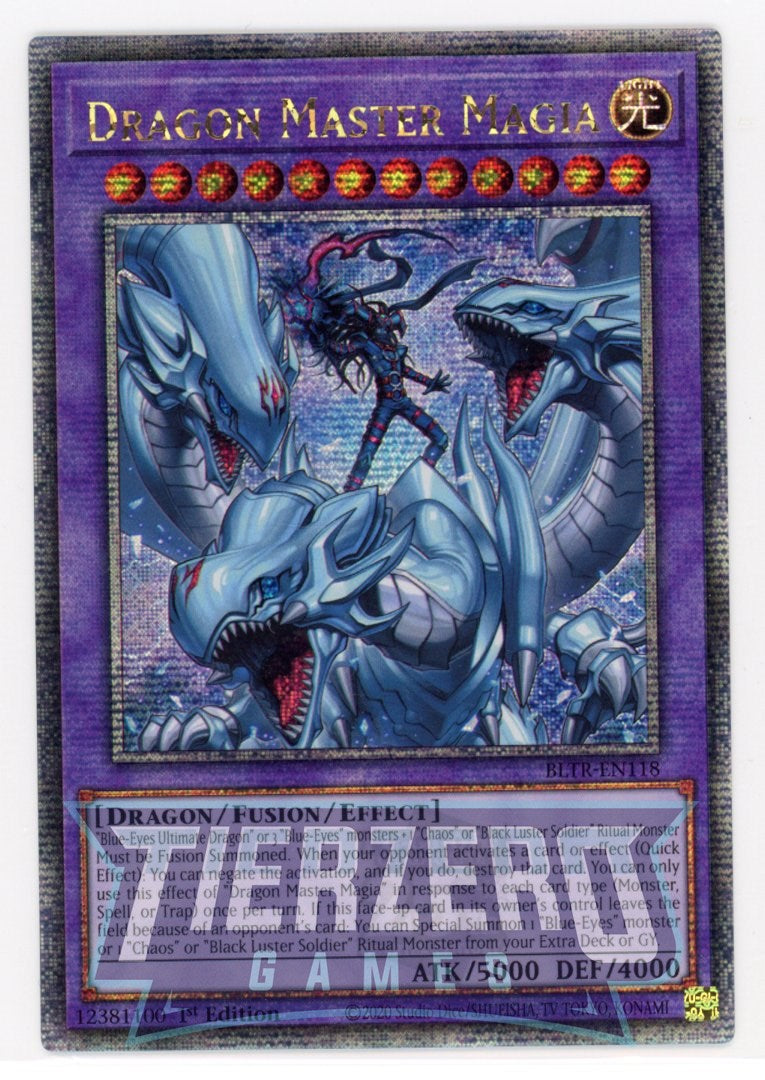 BLTR-EN118 - Dragon Master Magia - Quarter Century Secret Rare - Effect Fusion Monster - Battles of Legend Terminal Revenge