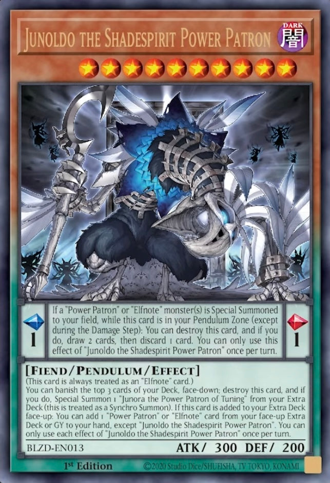 BLZD-EN013 Junoldo the Shadespirit Power Patron - Ultra Rare | Blazing Dominion BLZD-EN013 Junoldo the Shadespirit Power Patron - Ultra Rare | Blazing Dominion