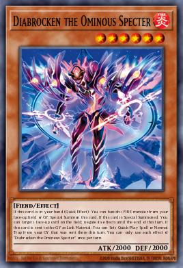 yugioh custom cards deviantart BLZD-EN025 Diabrocken the Ominous Specter - Common