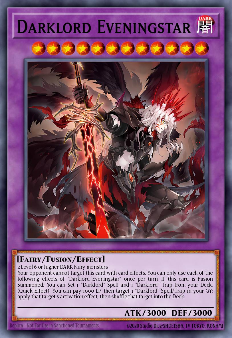 yugioh darklord structure deck BPRO-EN036 - Darklord Eveningstar - Secret Rare