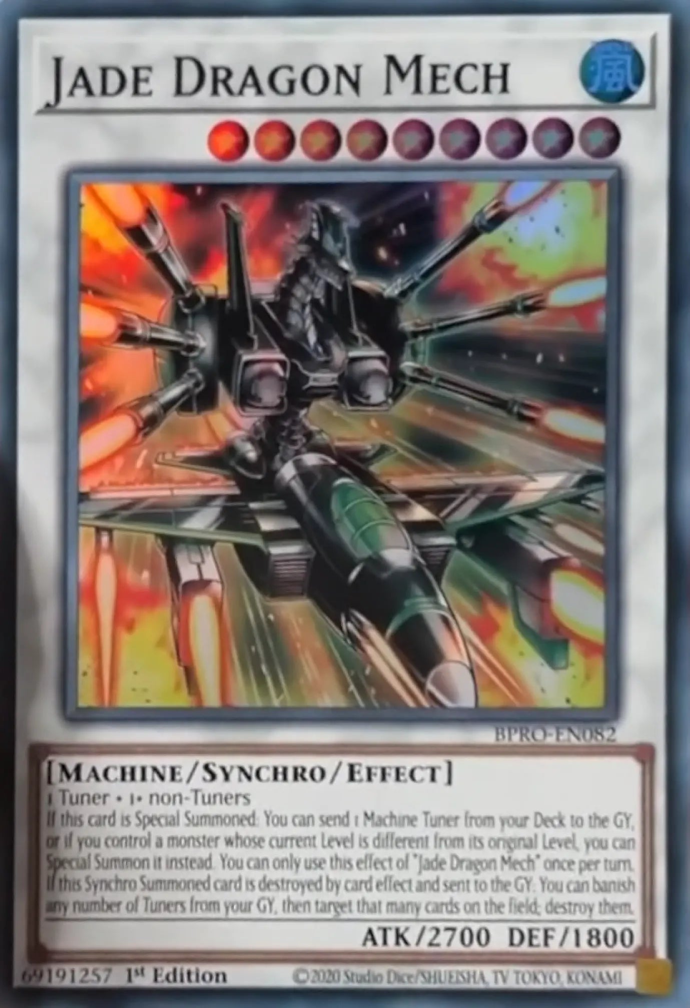 BPRO-EN082 - Jade Dragon Mech - Super Rare - Burst Protocol PRE-ORDER