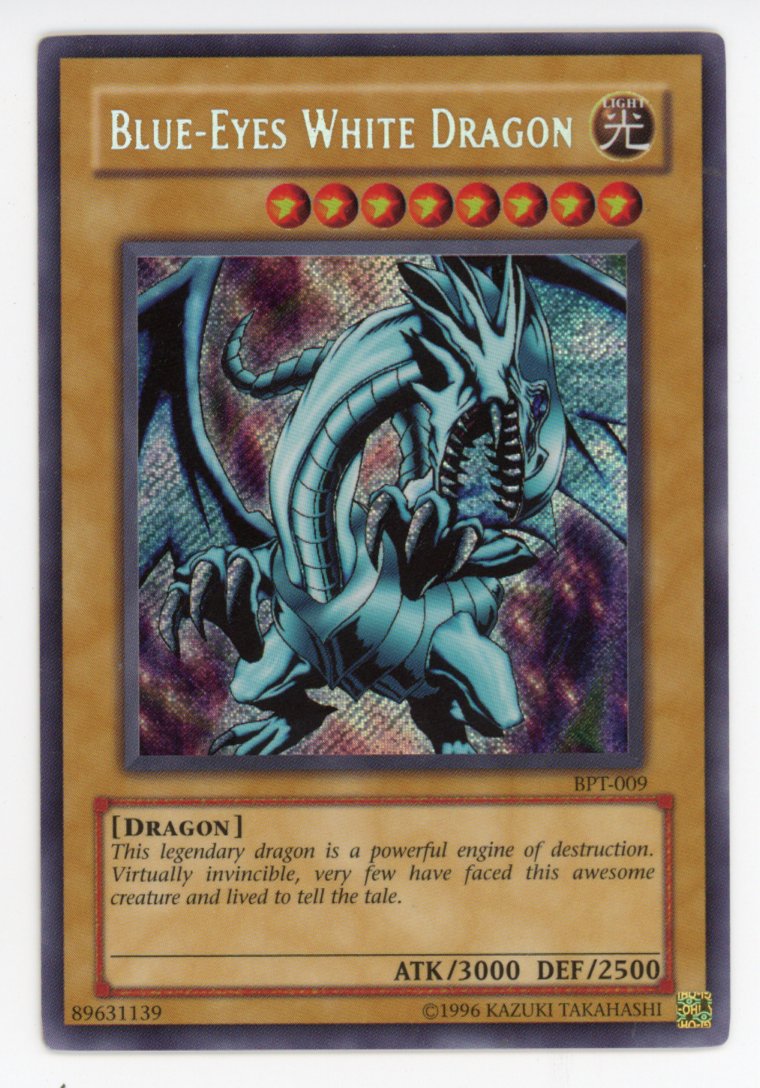 BPT-EN009 - Blue-Eyes White Dragon - Secret Rare - EX - Promo