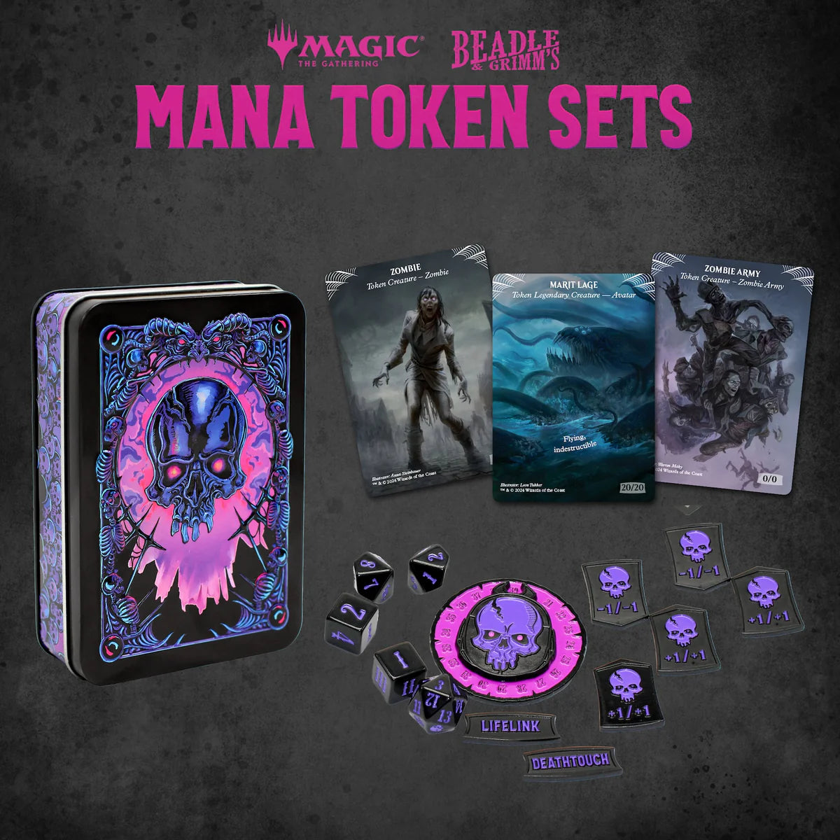 Beadles & Grimm - Black Mana Token Set