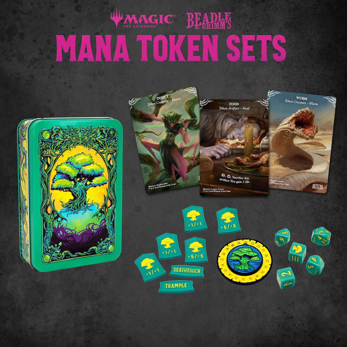 Beadles & Grimm - Green Mana Token Set