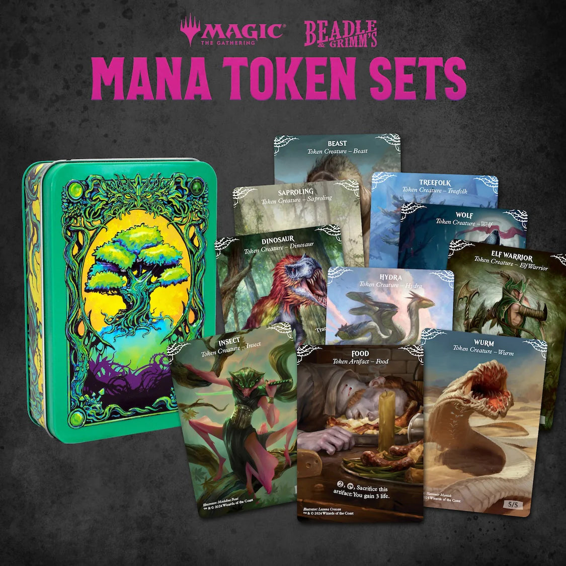 Beadles & Grimm - Green Mana Token Set