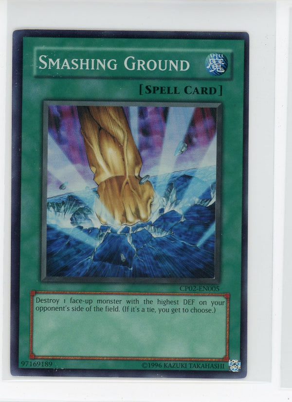 CP02-EN005  - Smashing Ground - Super Rare - Spell Card - Champion Pack 2 EX