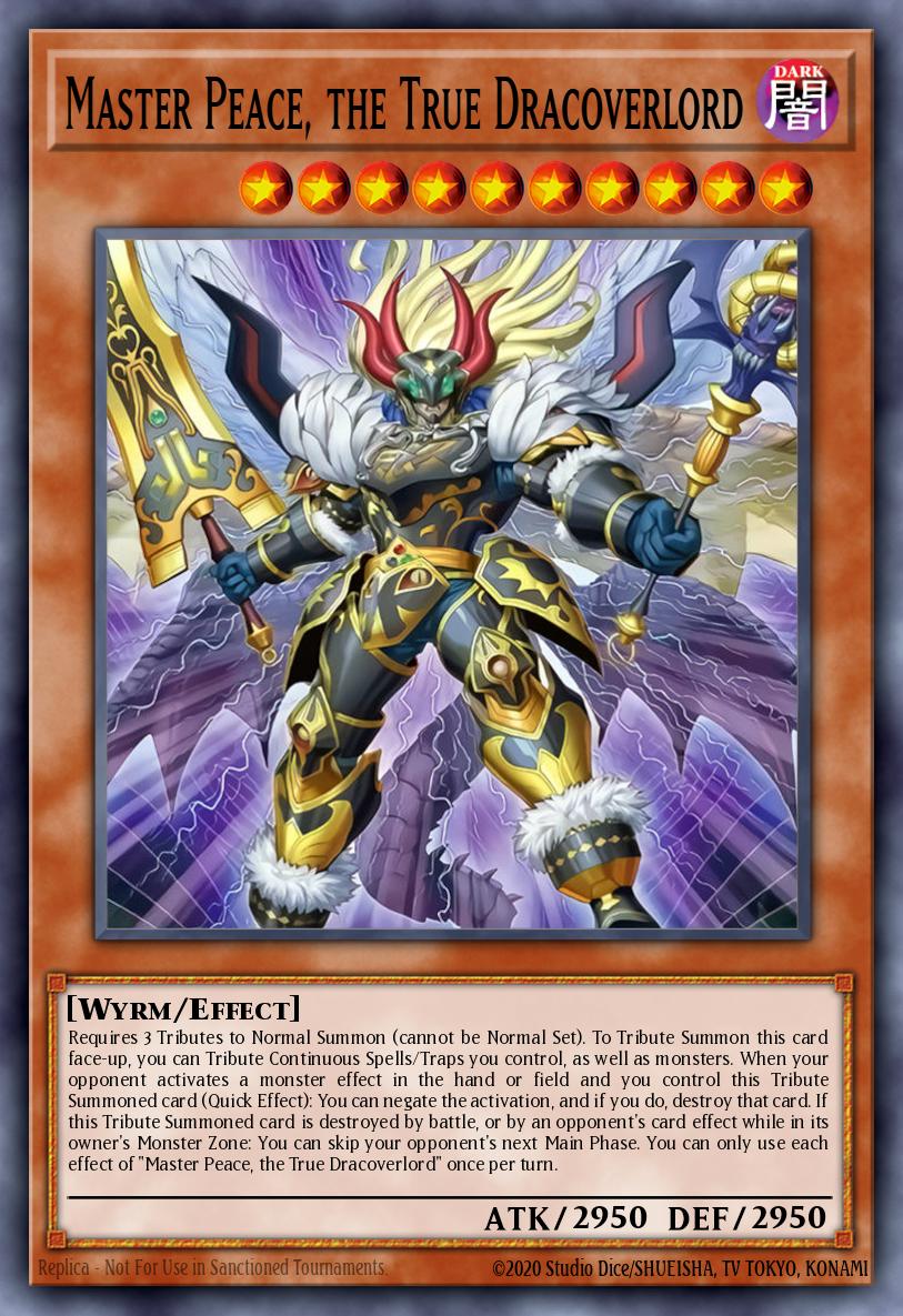 DOOD-EN018 - Master Peace, the True Dracoverlord - Secret Rare - Doom Of Dimensions