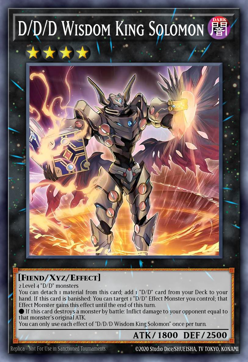 DOOD-EN043 - D/D/D Wisdom King Solomon - Super Rare - Doom Of Dimensions