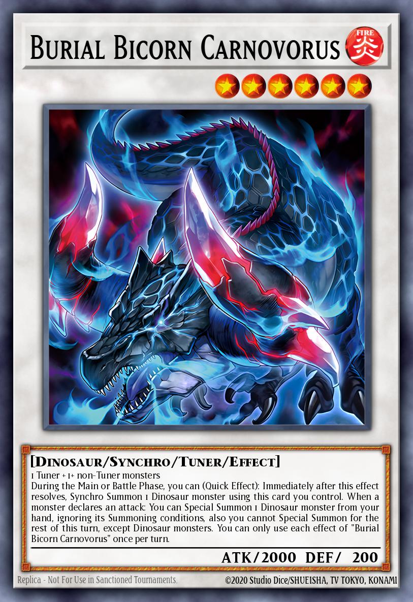 DOOD-EN098 - Burial Bicorn Carnovorus - Super Rare - Doom Of Dimensions