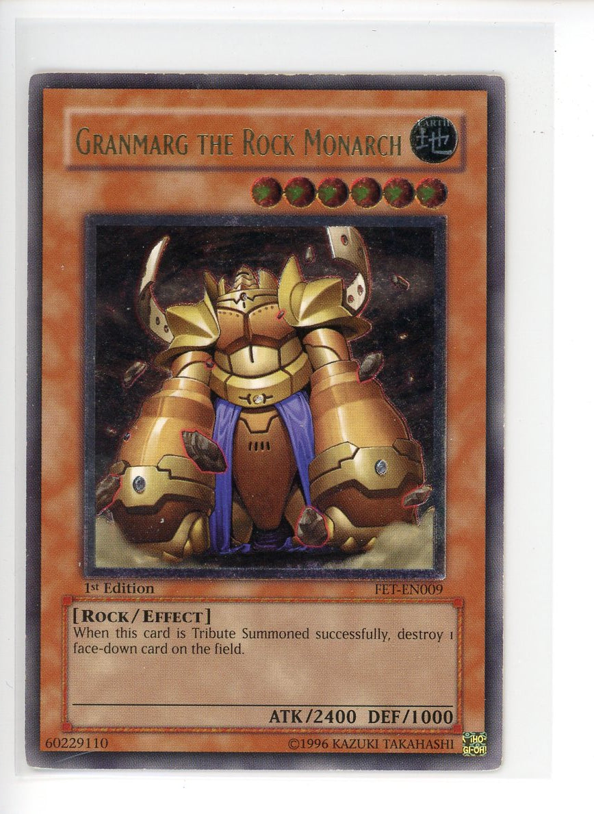 FET-EN009 - Granmarg the Rock Monarch - Ultimate Rare - Flaming Eternity - 1st Edition - VLP
