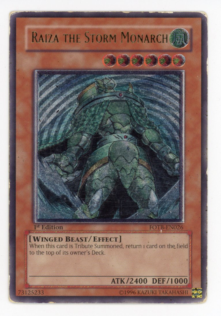 FOTB-EN026 - Raiza the Storm Monarch - Ultimate Rare - Force of the Breaker - 1st Edition - HP