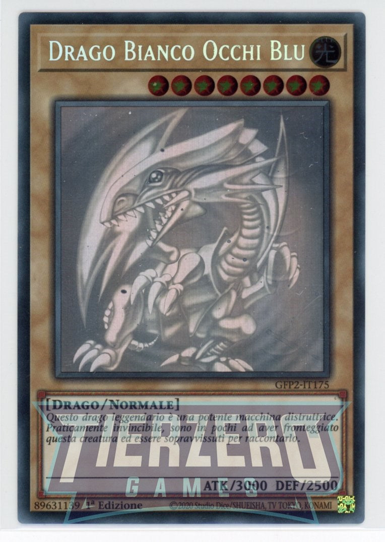 GFP2-IT175 - Blue-Eyes White Dragon - Ghost Rare - Normal Monster - Ghosts from the Past the 2nd Haunting