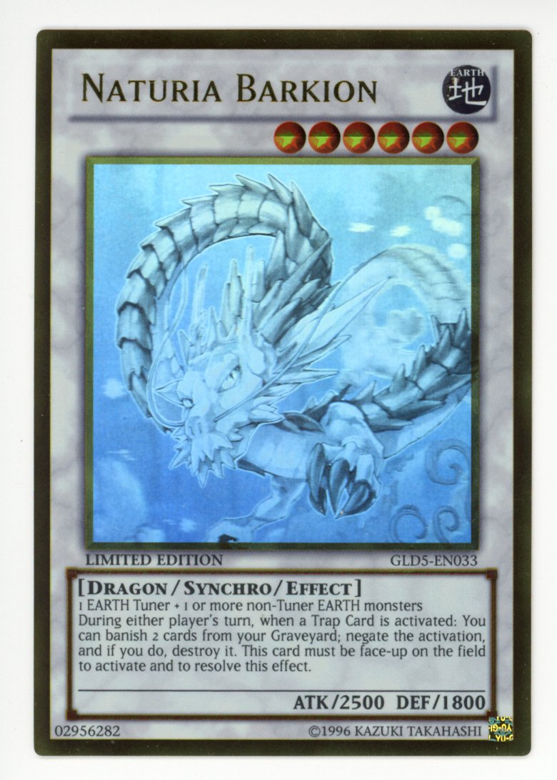 GLD5-EN033 - Naturia Barkion - Ghost/Gold Rare - Gold Series: Haunted Mine - NM