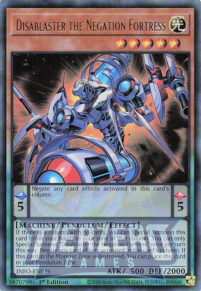 INFO-EN026 - Disablaster the Negation Fortress - Ultra Rare - - Infini INFO-EN026 - Disablaster the Negation Fortress - Ultra Rare - - Infini