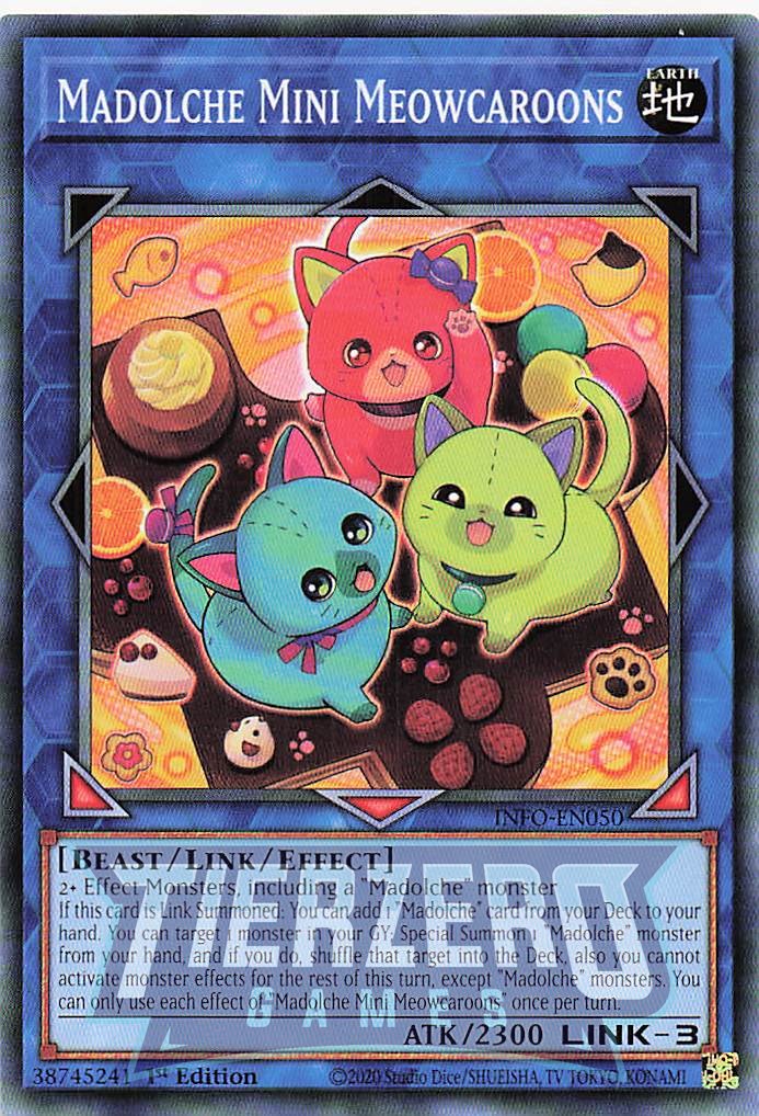 INFO-EN050 - Madolche Mini Meowcaroons - Common - - Infinite Forbidden INFO-EN050 - Madolche Mini Meowcaroons - Common - - Infinite Forbidden