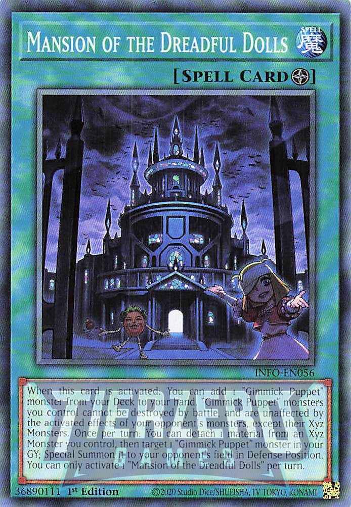yugioh doll cards INFO-EN056 - Mansion of the Dreadful Dolls - Common