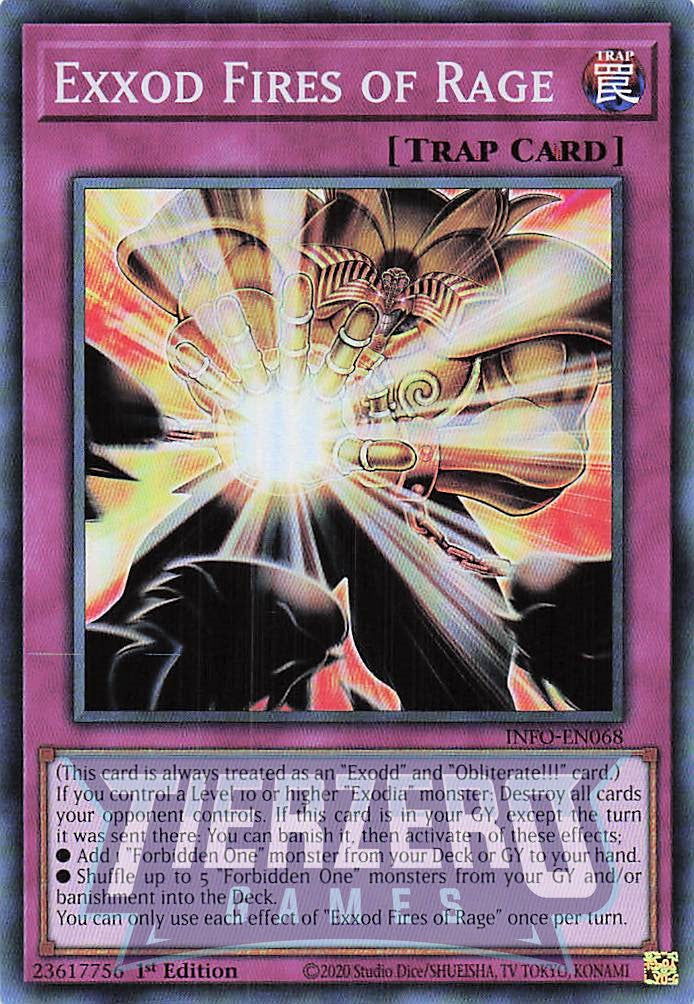 INFO-EN068 - Exxod Fires of Rage - Super Rare