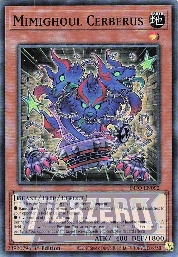 INFO-EN092 - Mimighoul Cerberus - Super Rare - - Infinite Forbidden INFO-EN092 - Mimighoul Cerberus - Super Rare - - Infinite Forbidden