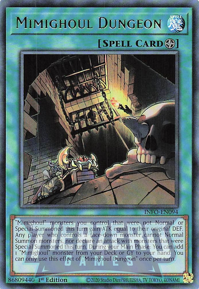 INFO-EN094 - Mimighoul Dungeon - Ultra Rare - 1st Edition - Infinite Forbidden AMERICAN PRINT