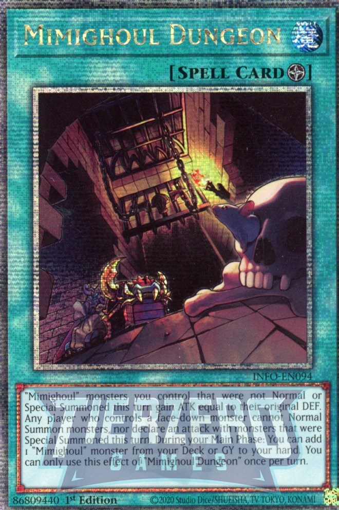 INFO-EN094 - Mimighoul Dungeon - Quarter Century Secret Rare - - Infin INFO-EN094 - Mimighoul Dungeon - Quarter Century Secret Rare - - Infin