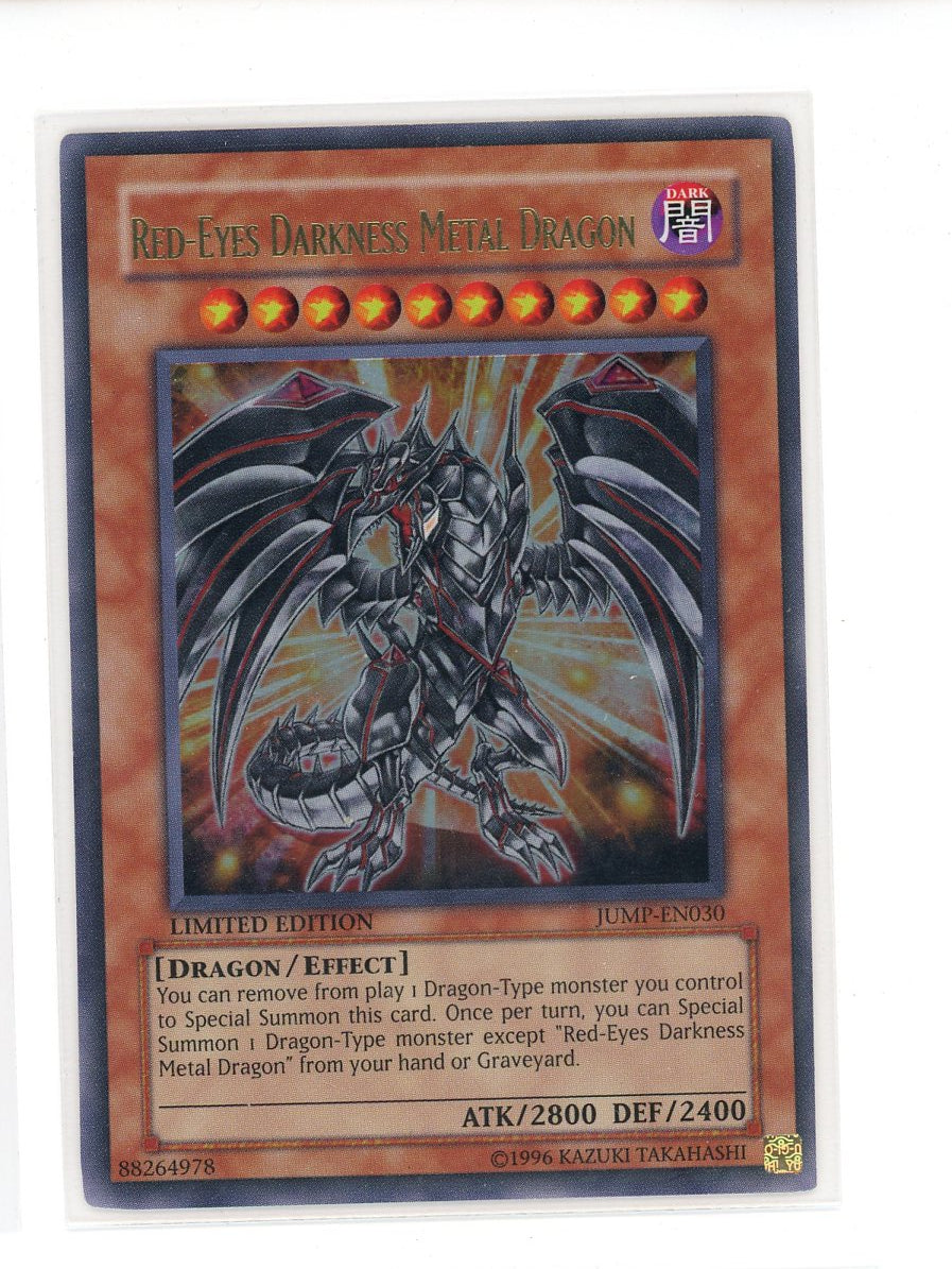 JUMP-EN030 - Red-Eyes Darkness Metal Dragon - Ultra Rare - Shonen Jump Magazine Promos - NM