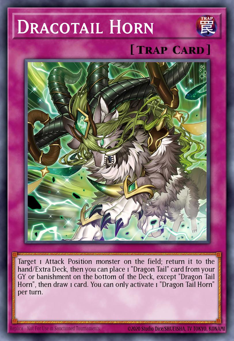 yugioh replica deck JUSH-EN010 - Dracotail Horn - Rare
