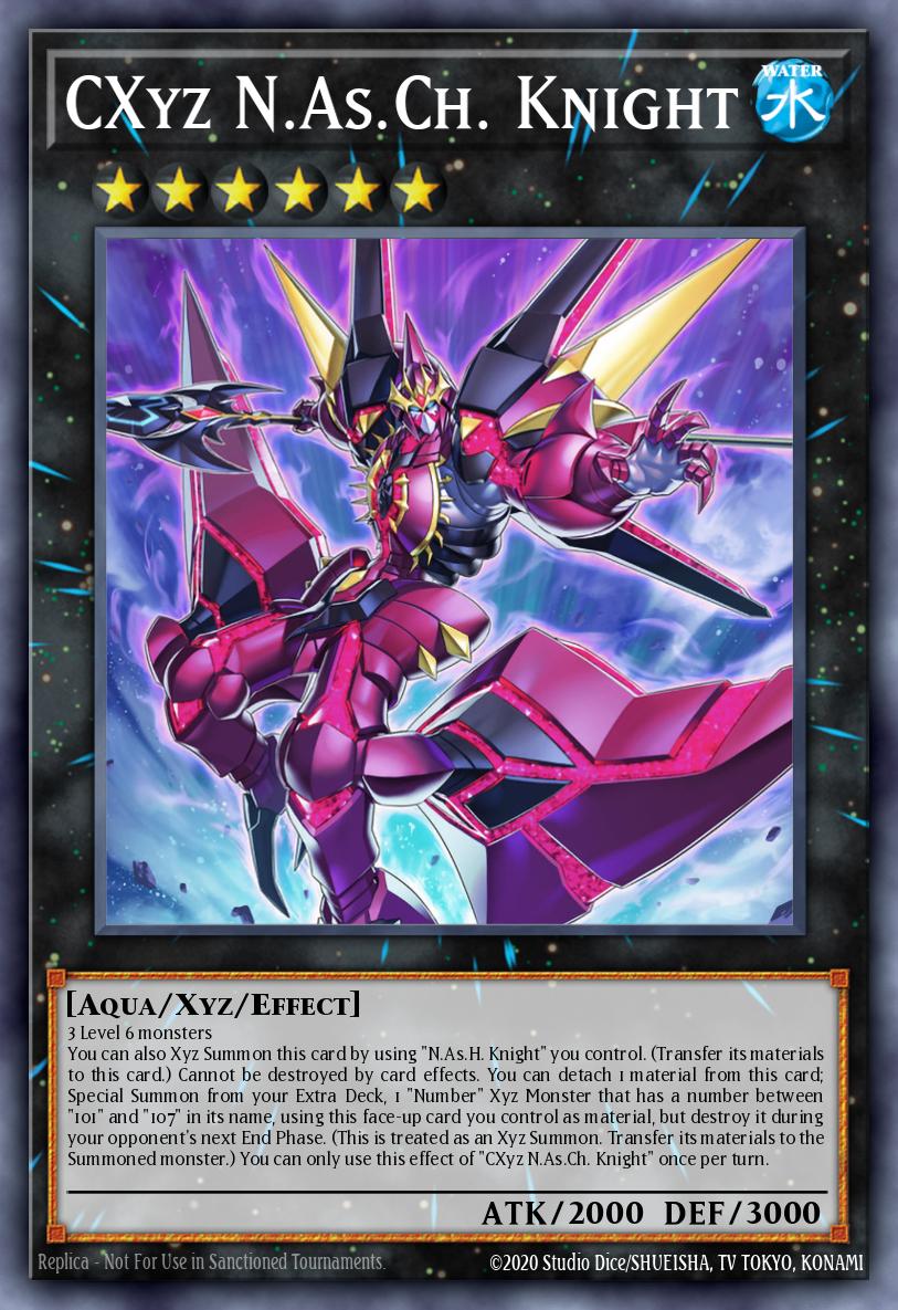 JUSH-EN060 - CXyz N.As.Ch Knight - Rare - Justice Hunters
