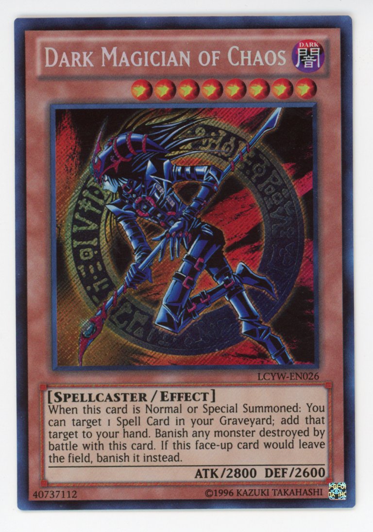 LCYW-EN026 - Dark Magician of Chaos - Unlimited - Secret Rare - Legandary Collection Yugis World AMERICAN PRINT