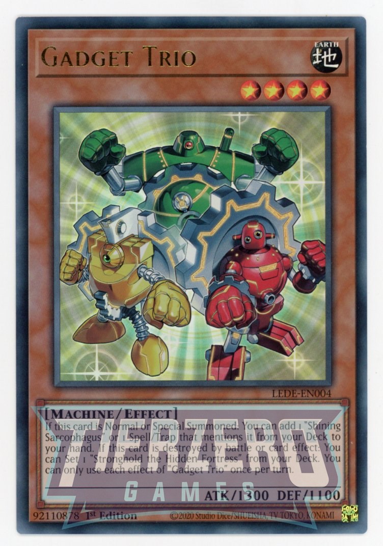 LEDE-EN004 - Gadget Trio - Ultra Rare - Effect Monster - Legacy of Des LEDE-EN004 - Gadget Trio - Ultra Rare - Effect Monster - Legacy of Des
