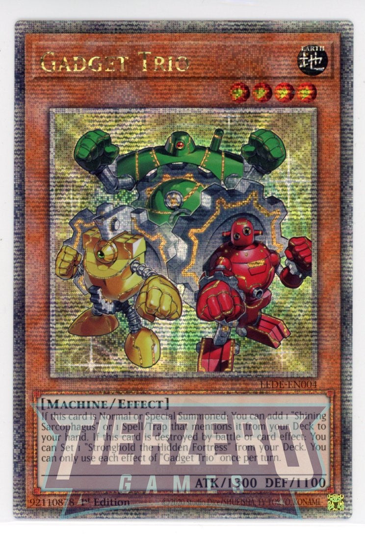 LEDE-EN004 - Gadget Trio - Quarter Century Secret Rare - Effect Monste LEDE-EN004 - Gadget Trio - Quarter Century Secret Rare - Effect Monste