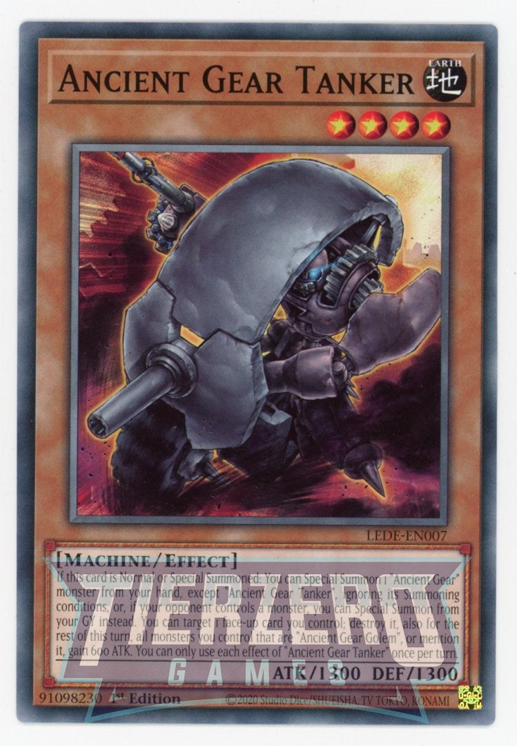 LEDE-EN007 - Ancient Gear Tanker - Common - Effect Monster - Legacy of LEDE-EN007 - Ancient Gear Tanker - Common - Effect Monster - Legacy of