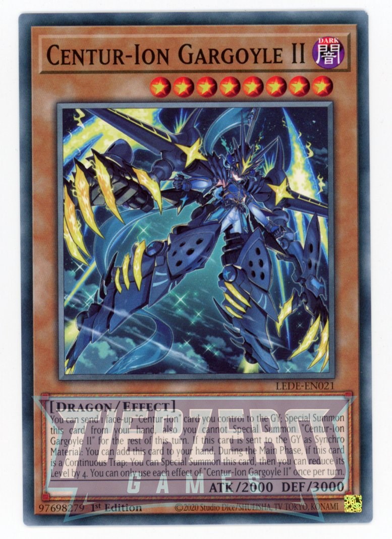 LEDE-EN021 - Centur-Ion Gargoyle II - Common - Effect Monster - Legacy LEDE-EN021 - Centur-Ion Gargoyle II - Common - Effect Monster - Legacy