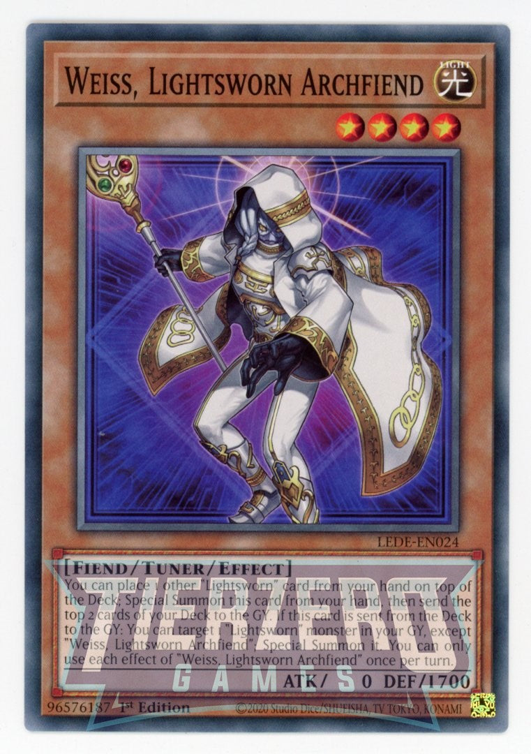 LEDE-EN024 - Weiss, Lightsworn Archfiend - Common
