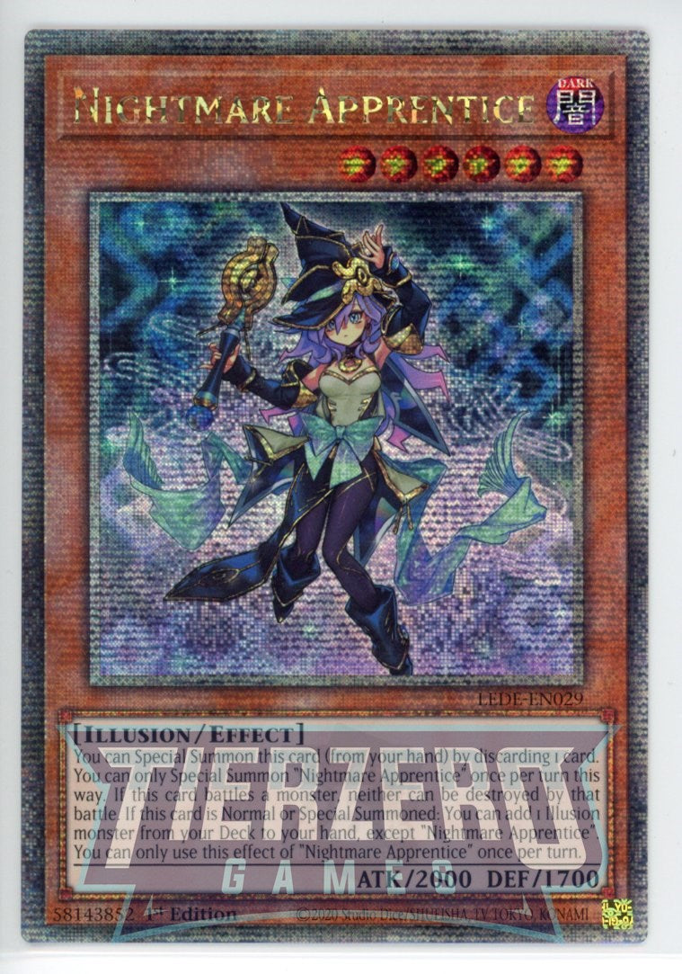 LEDE-EN029 - Nightmare Apprentice - Quarter Century Secret Rare